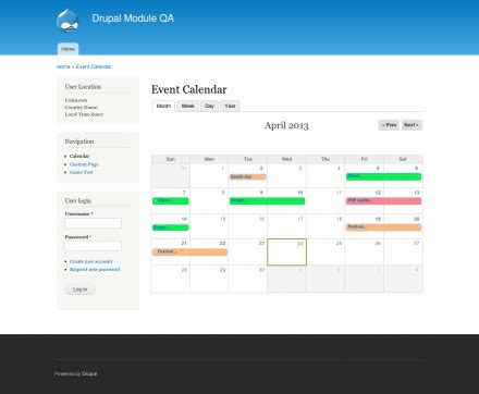 drupal events module|drupal calendar.